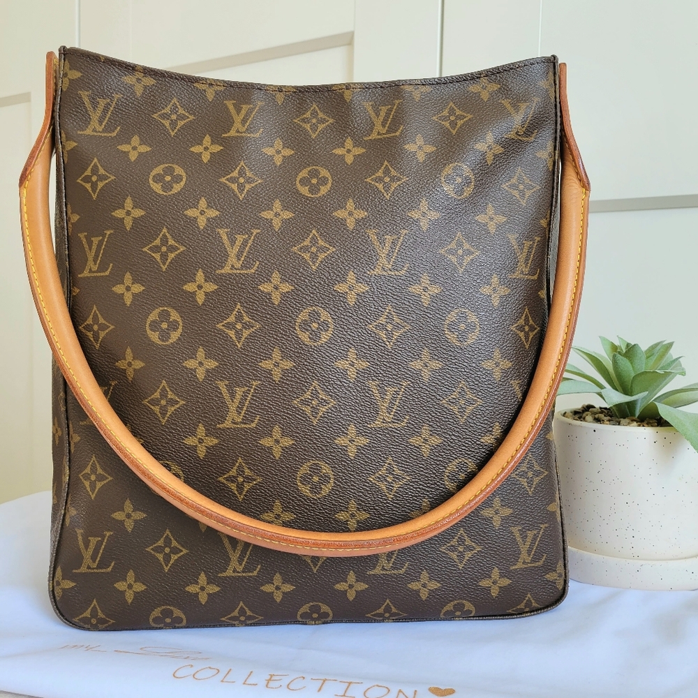 💕DISCONTINUED Very Rare Shoulder Bag LOUIS VUITTON Looping GM  Monogram